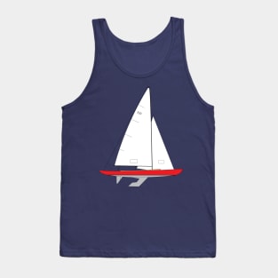 International 210 Sailboat - Red Tank Top